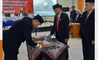 SEBANYAK 33 ORANG PANWASCAM BENGKULU SELATAN DILANTIK HARI INI