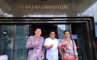 Komisioner Bawaslu Bengkulu Selatan usai menghadiri sidang di Mahkamah Konstitusi